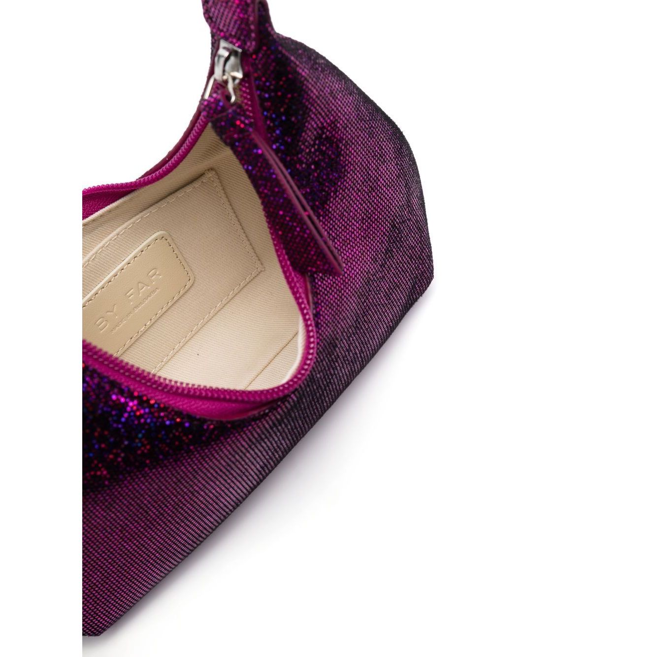 By Far Pre By Far glitter-detail shoulder bag