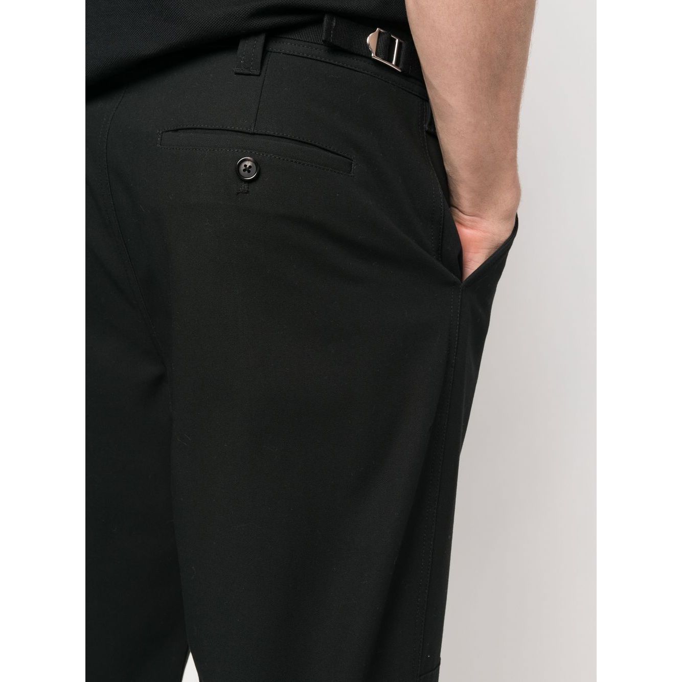 Alexander McQueen drawstring-hem Cotton Trousers Trousers