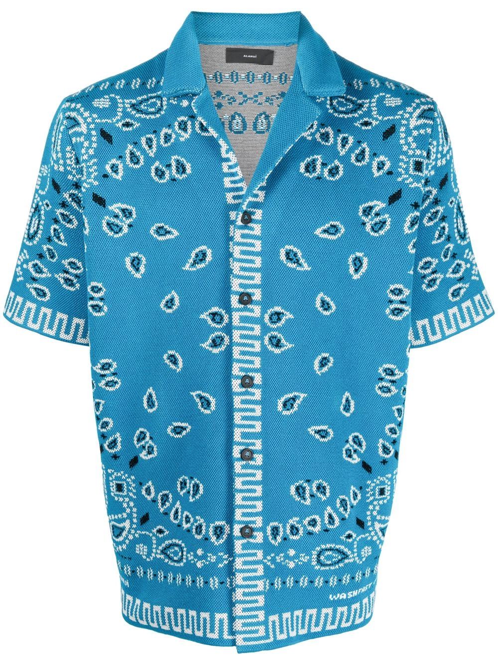 Alanui Shirts Clear Blue Shirts Alanui Steel Blue