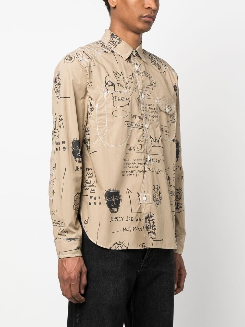 Junya Watanabe Shirts Beige Shirts Junya Watanabe Light Gray
