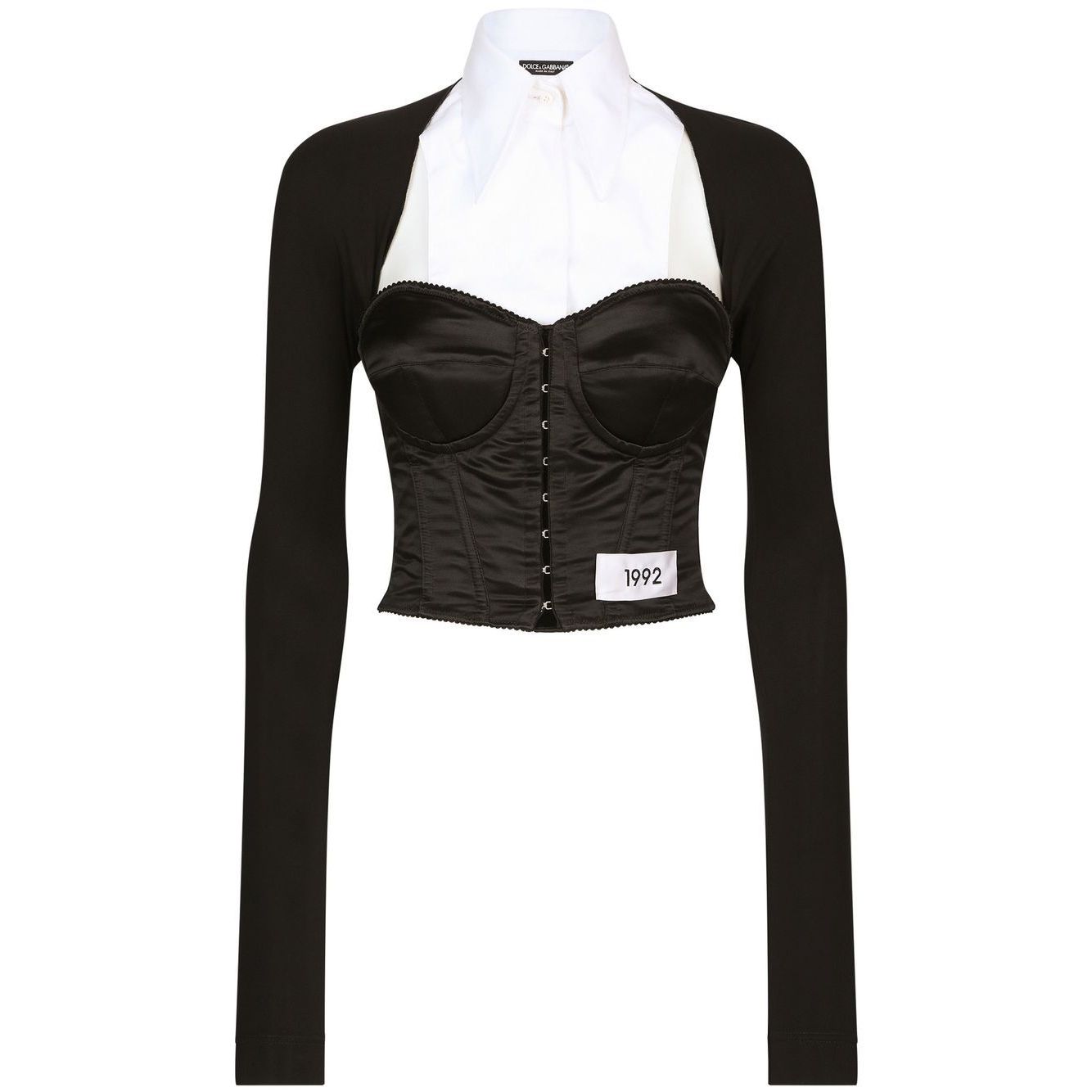 Dolce & Gabbana layered-shirt corset top Topwear