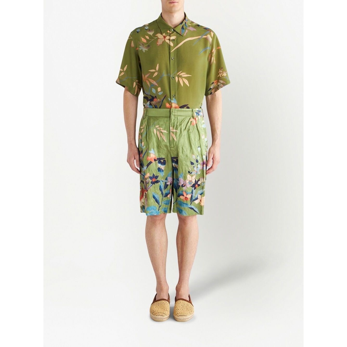 Etro Shorts Green Short trousers