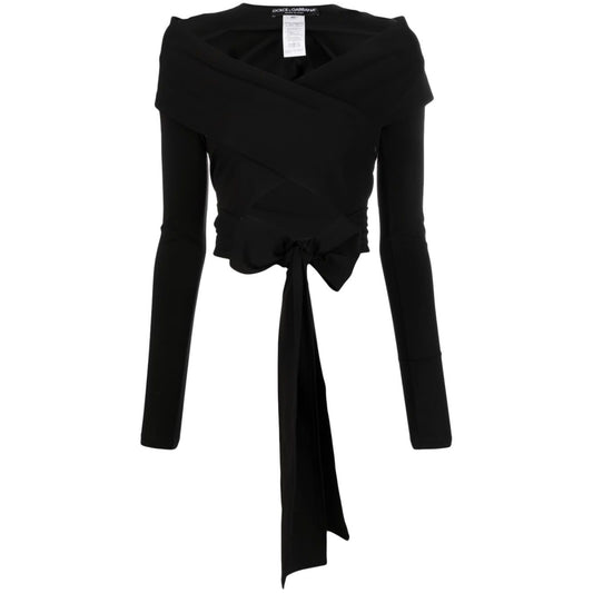 Dolce & Gabbana cut-out Wrap Top Topwear
