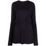 032C Dresses Black W0024DARKPLUM
