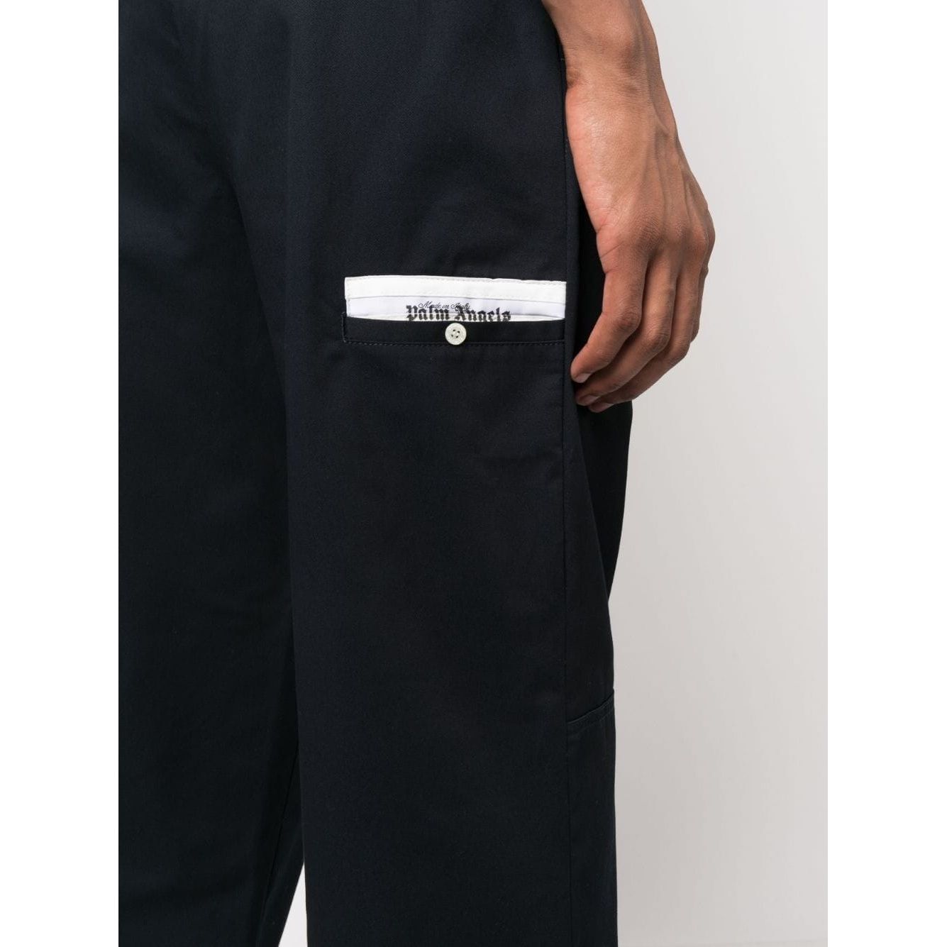 Palm Angels Trousers Blue Trousers