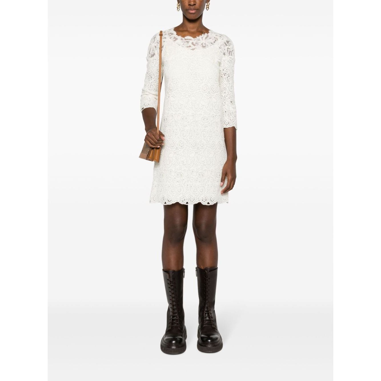 Ermanno Scervino Wool blend short dress Dresses