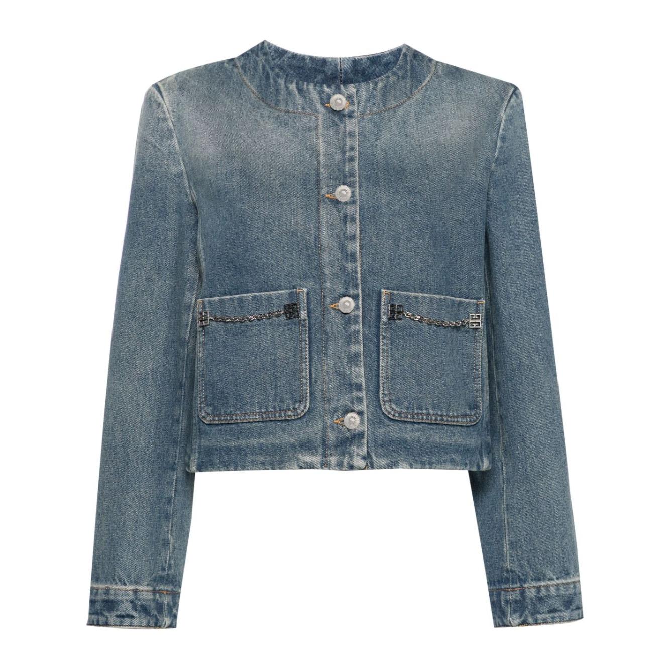 Givenchy Coats Clear Blue