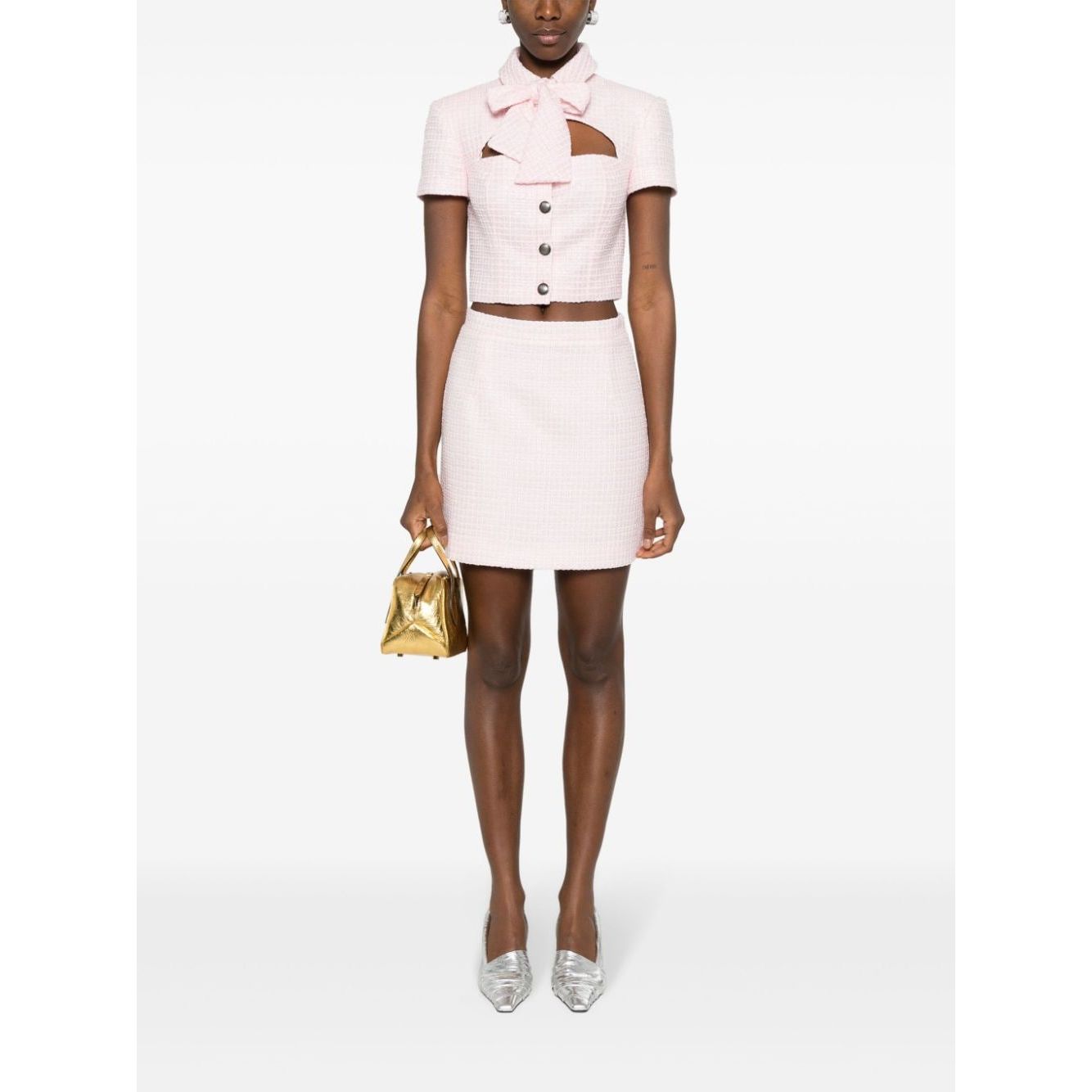 Alessandra Rich Skirts Powder FABX1441F42501815