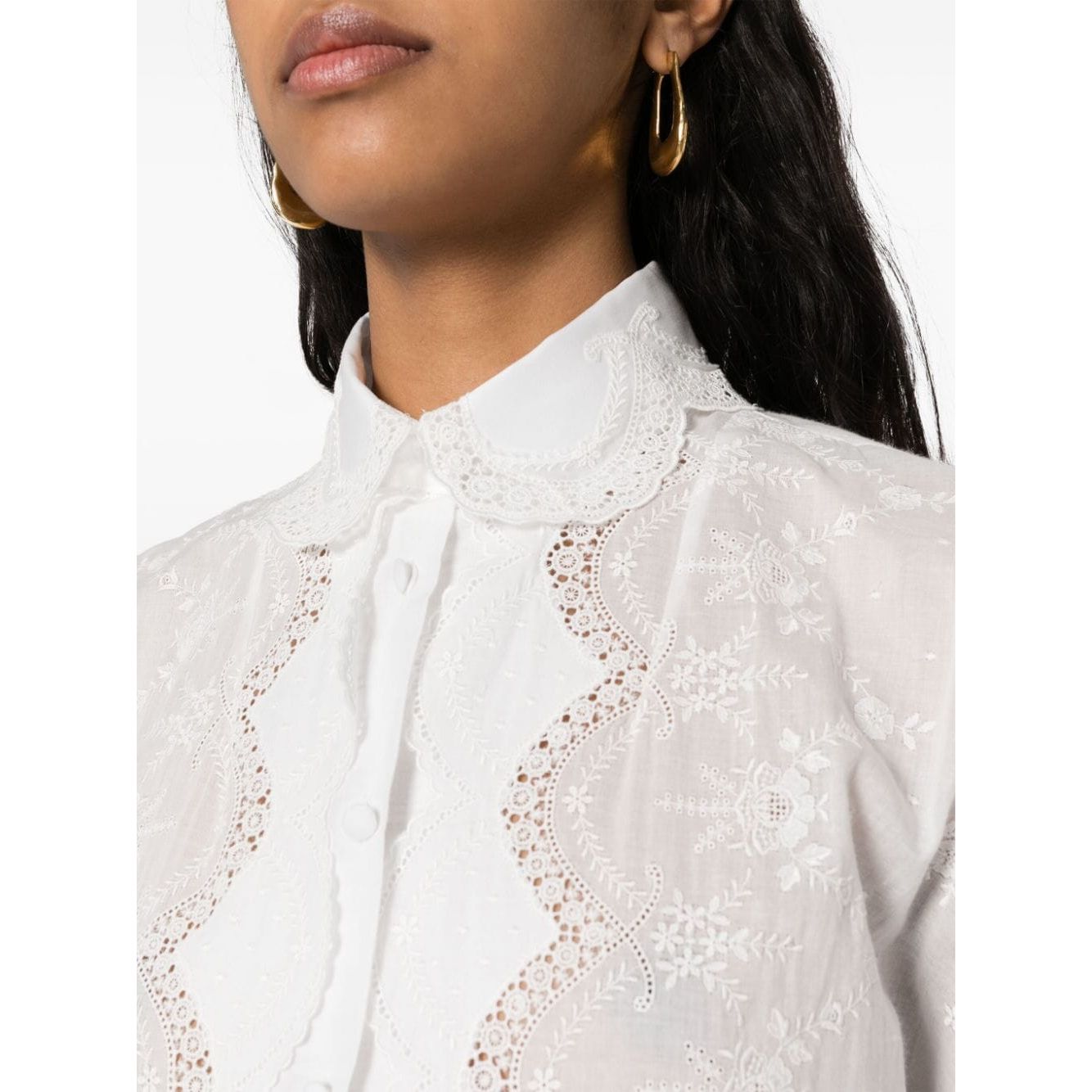 Ermanno Scervino Embroidered shirt dress Dresses