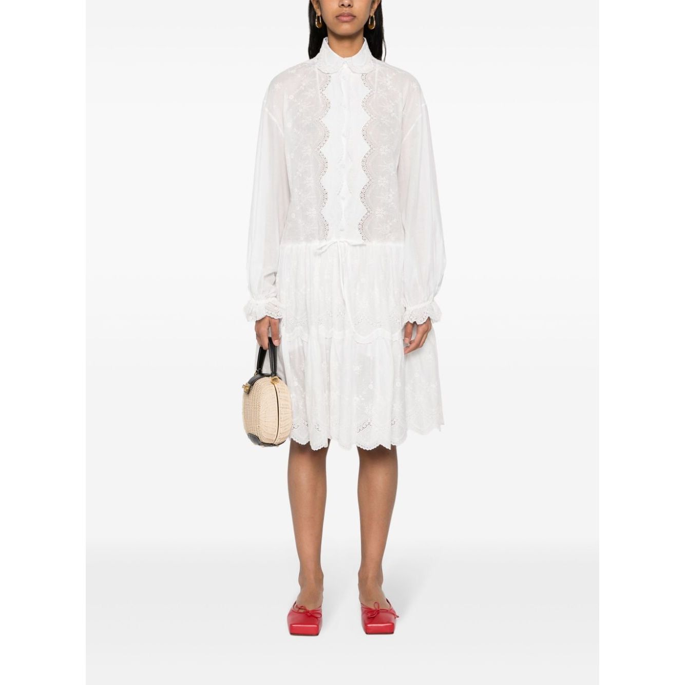 Ermanno Scervino Embroidered shirt dress Dresses