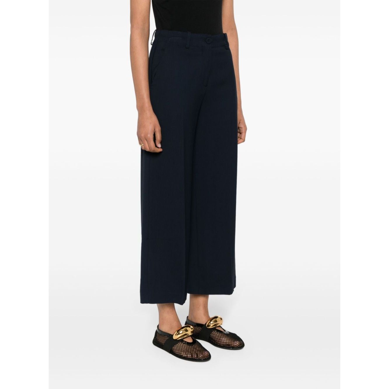 Erika Cavallini Semi-Couture Trousers Blue Trousers