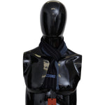 Missoni Chic Striped Wool-Silk Unisex Scarf Missoni Black