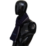 Missoni Multicolor Striped Wool Unisex Wrap Fringes Scarf MS1993