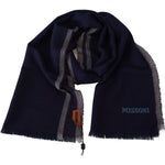 Missoni Multicolor Striped Wool Unisex Wrap Fringes Scarf MS1993