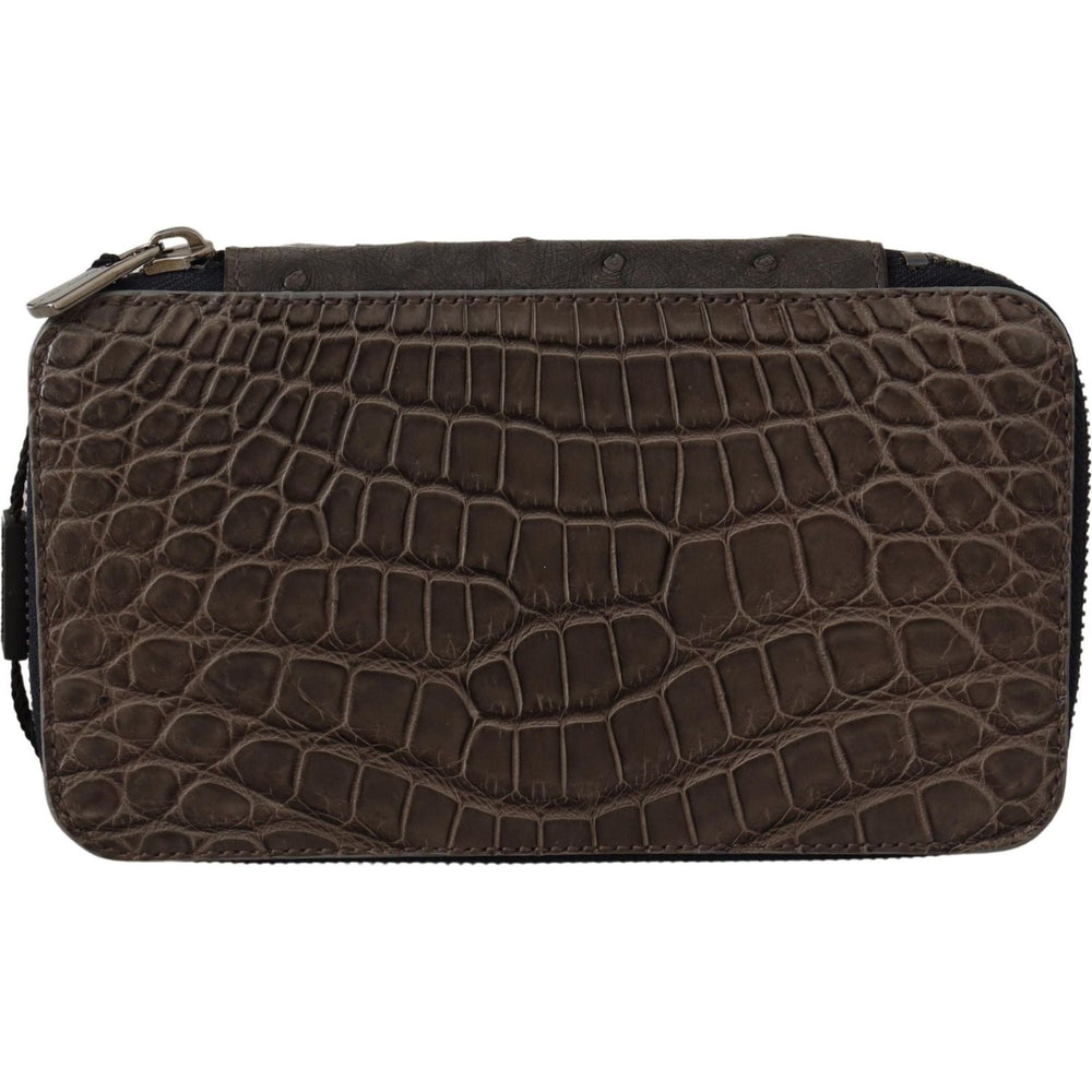 Dolce & Gabbana Exquisite Exotic Skin Vanity Bag Dolce & Gabbana Dark Slate Gray