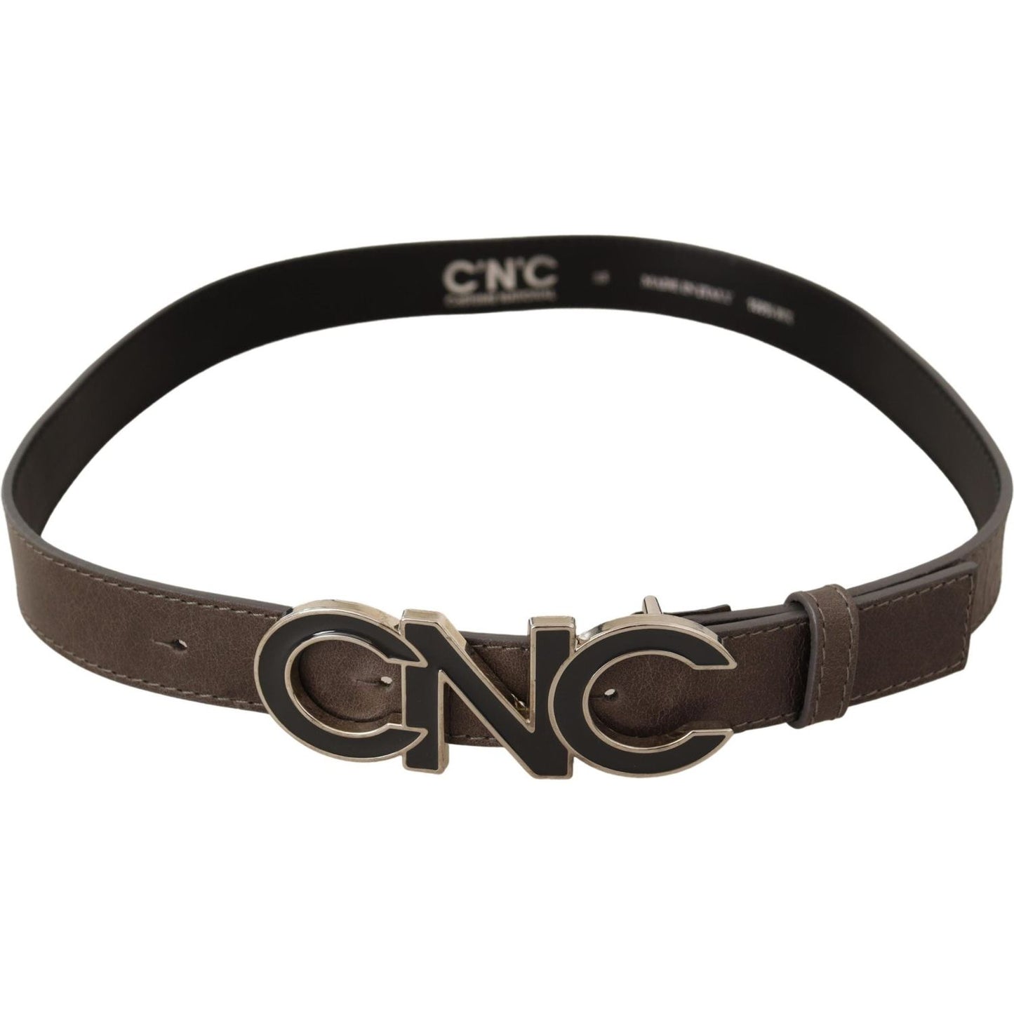 Costume National Brown Letter Logo Buckle Belt WOMAN BELTS