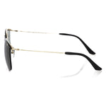 Frankie Morello Black Metallic Fiber Men Sunglass FR-22136
