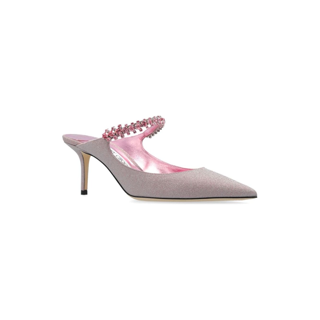 Jimmy Choo Bing Mules with Rhinestones BING65CNQROSE/PINKMIX