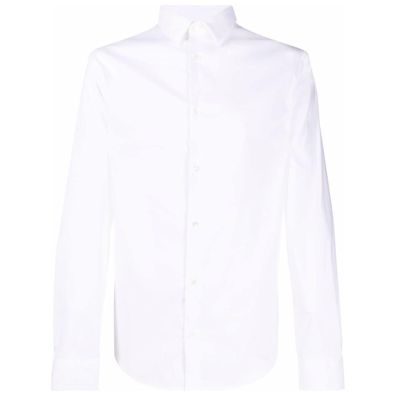 Emporio Armani logo-patch longsleeved shirt