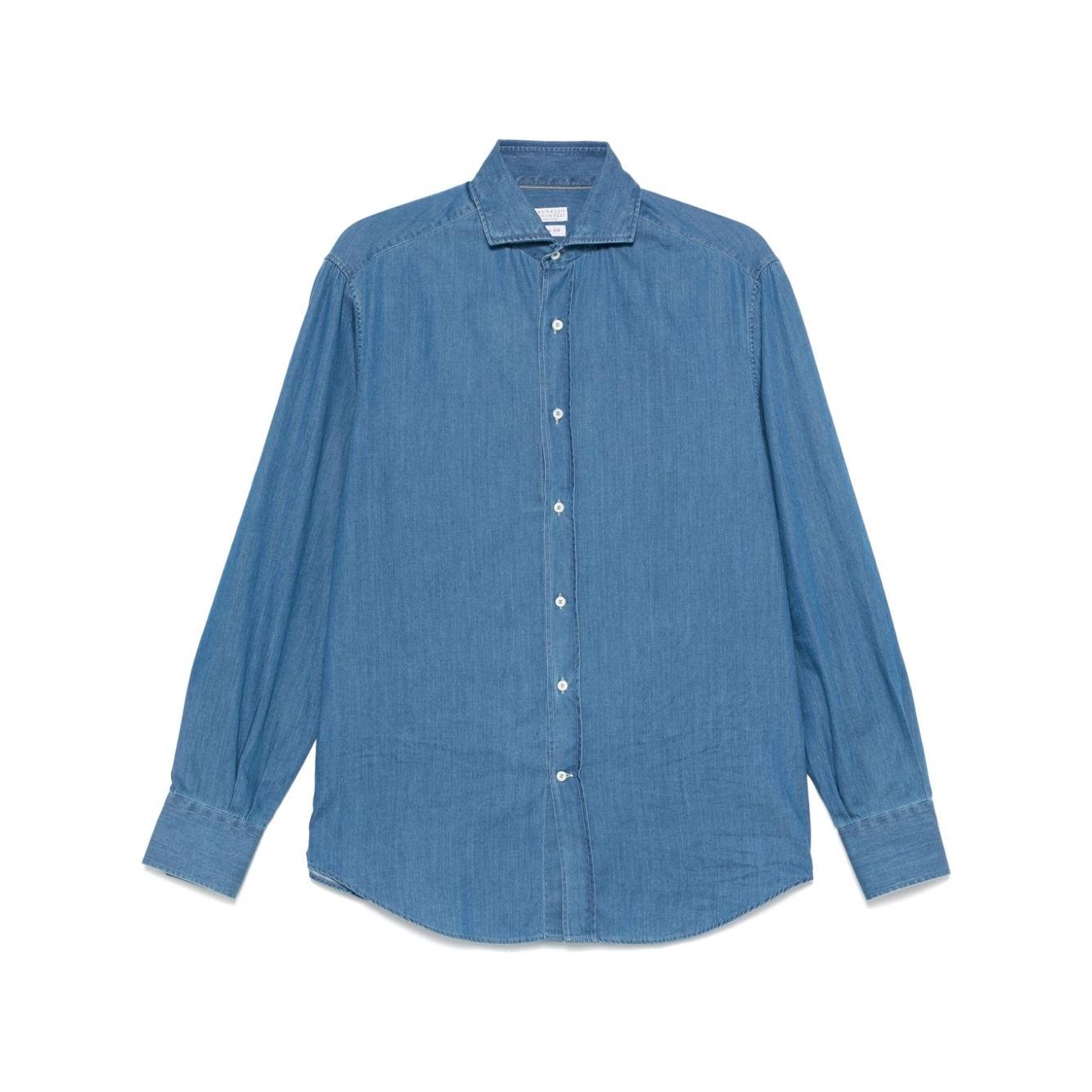 Brunello Cucinelli Shirts Blue