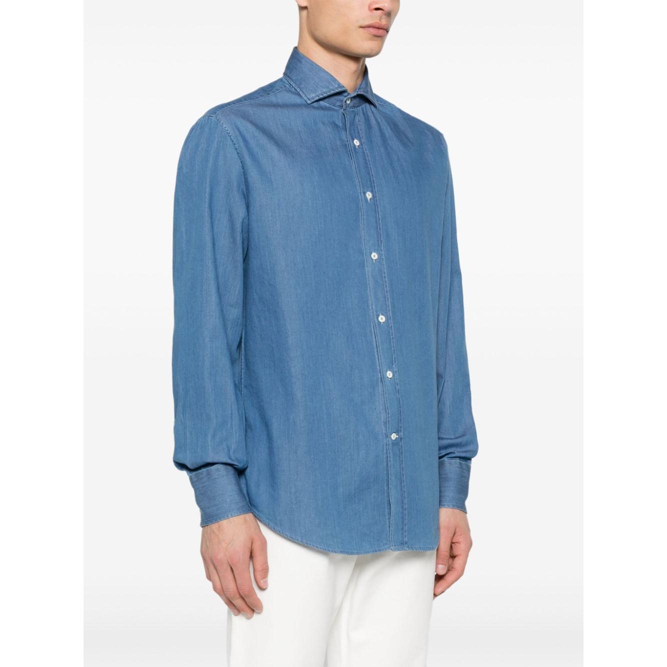 Brunello Cucinelli Shirts Blue
