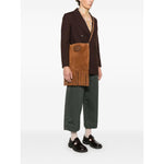 Valentino Garavani Nellcôte Suede Shoulder Bag With Fringes YB0D26SZXRG8-P25