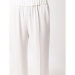 Alberto Biani White Cady Elasticated Trousers CC872AC0028100-P25