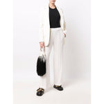 Alberto Biani White Cady Elasticated Trousers CC872AC0028100-P25