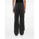 Golden Goose jeans with distressed effect and front patches