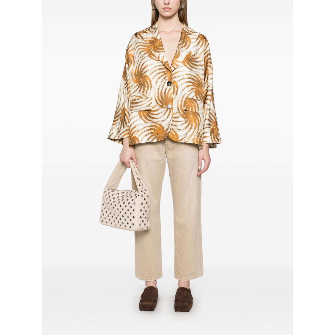 Alberto Biani graphic-print blazer Jackets
