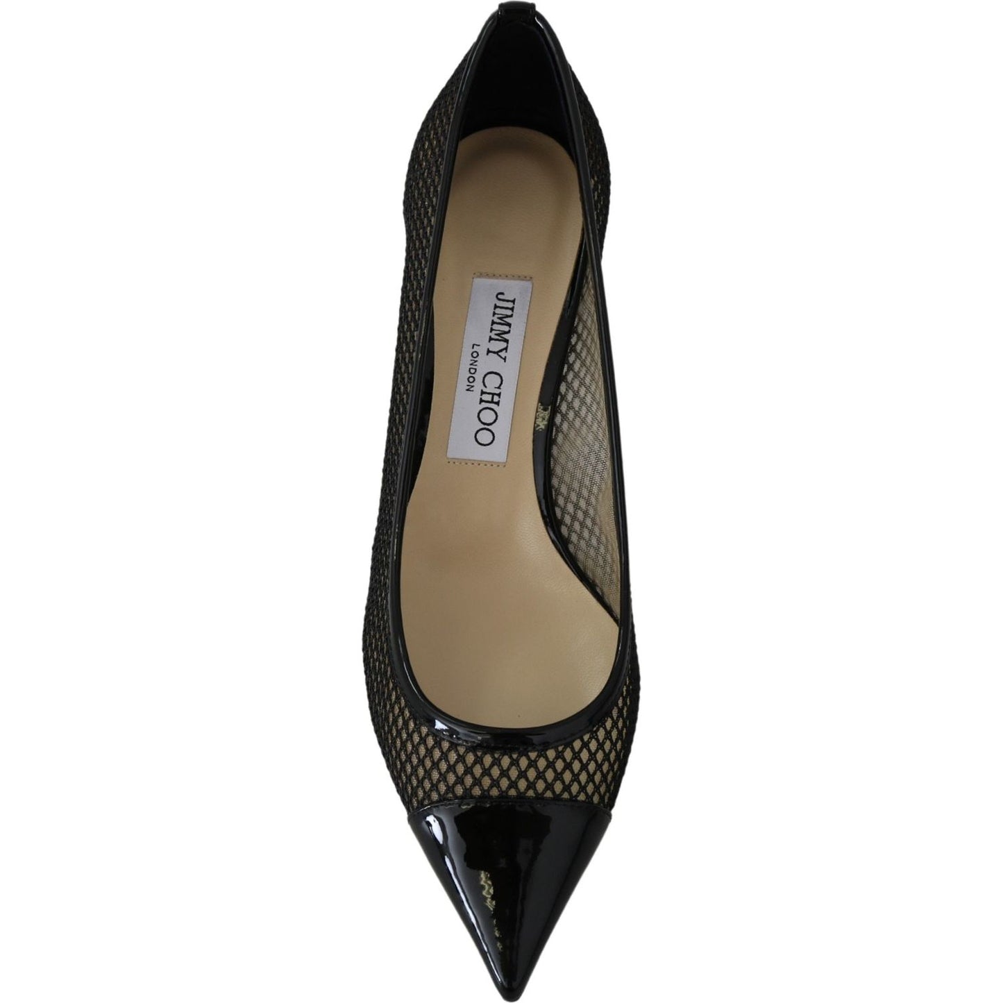 Jimmy Choo Chic Patent Mesh Pointed Pumps 194611107705
