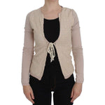PINK MEMORIES Pink Floral Lace Wrap Sweater SIG32534-1