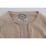 PINK MEMORIES Pink Floral Lace Wrap Sweater SIG32534-1