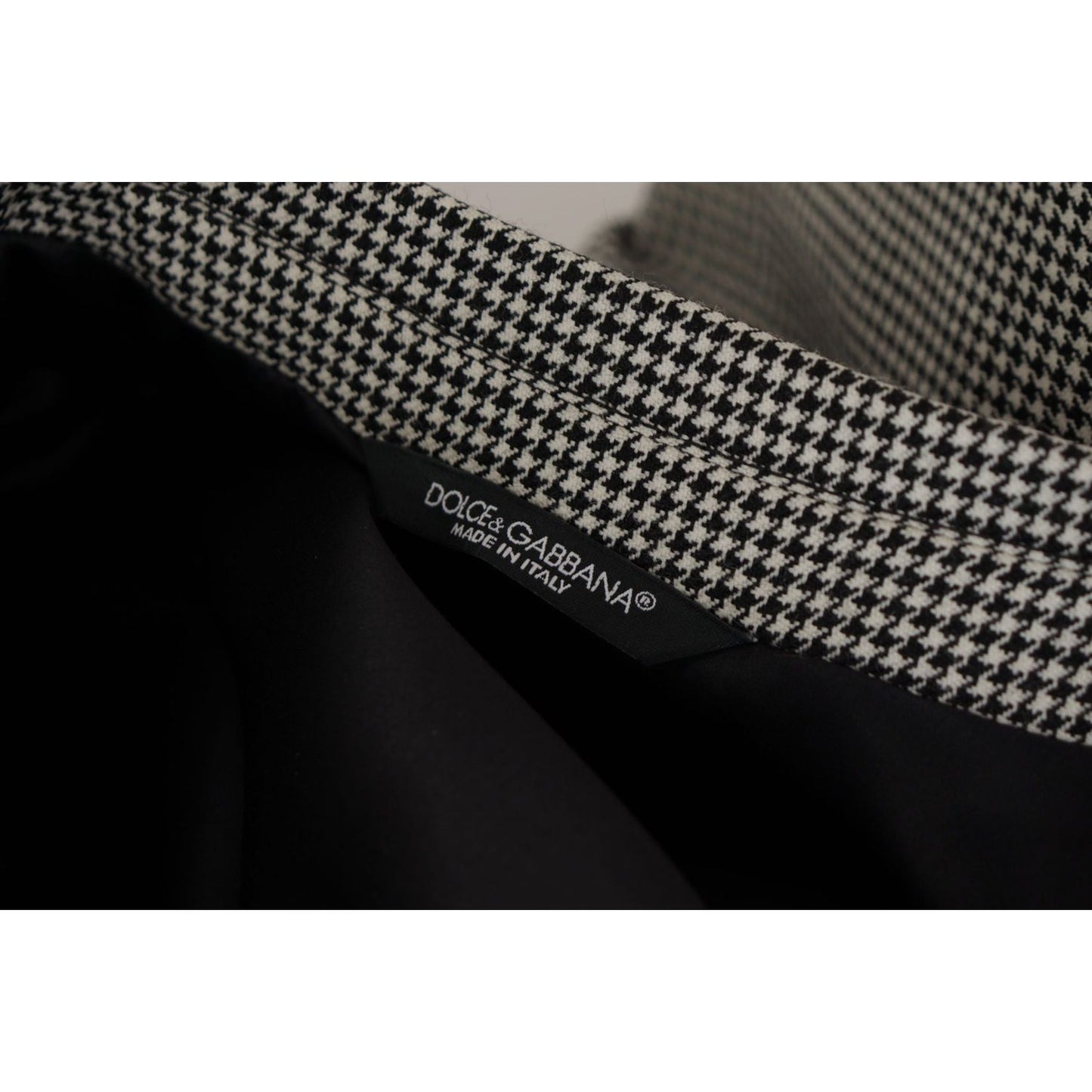 Dolce & Gabbana Gray Checkered Single Breasted Jacket Blazer