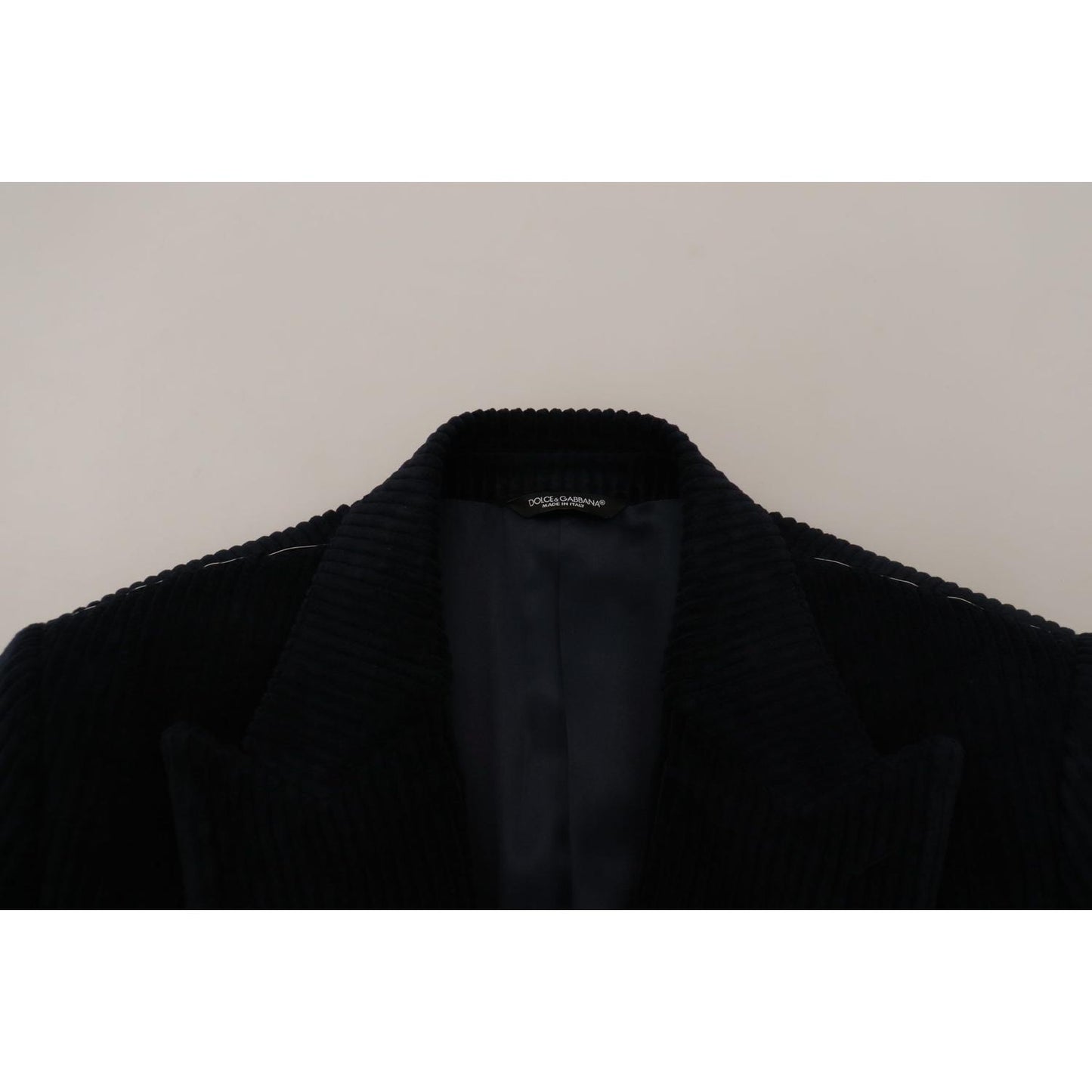 Dolce & Gabbana Black Cotton Cardigan Long Coat Men Jacket