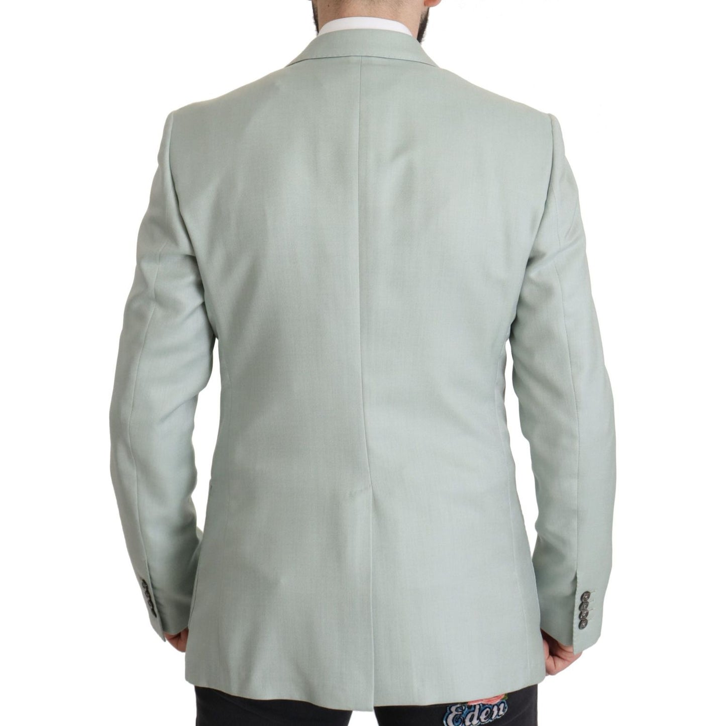 Dolce & Gabbana Green Cashmere Jacket Blazer Jacket
