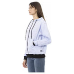 Baldinini Trend Purple Cotton Women Sweater with Adjustable Hood BA-23100-M
