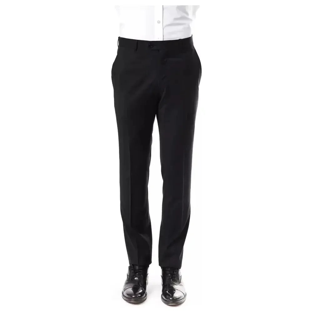 Uominitaliani Gray Wool Mens Suit Pant UO-17035-IT52 | XL