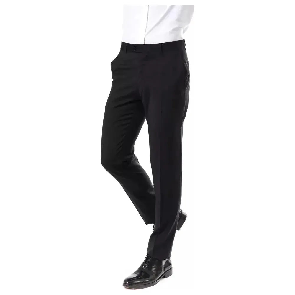 Uominitaliani Gray Wool Mens Suit Pant UO-17035-IT52 | XL