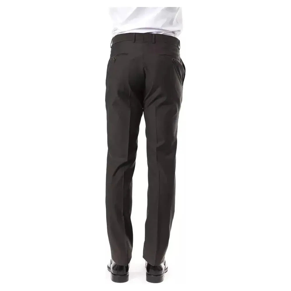 Uominitaliani Gray Wool Men's Pant UO-17032-IT52 | XL