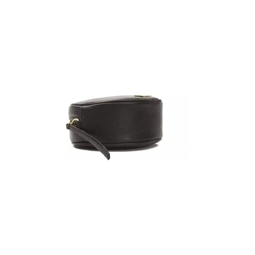 Pompei Donatella Black Leather Women Crossbody Bag Crossbody Bag