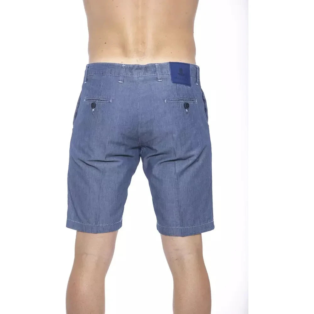 Armata Di Mare Chic Nautical Blue Bermuda Shorts ARDI-19424-IT52-FBB-97