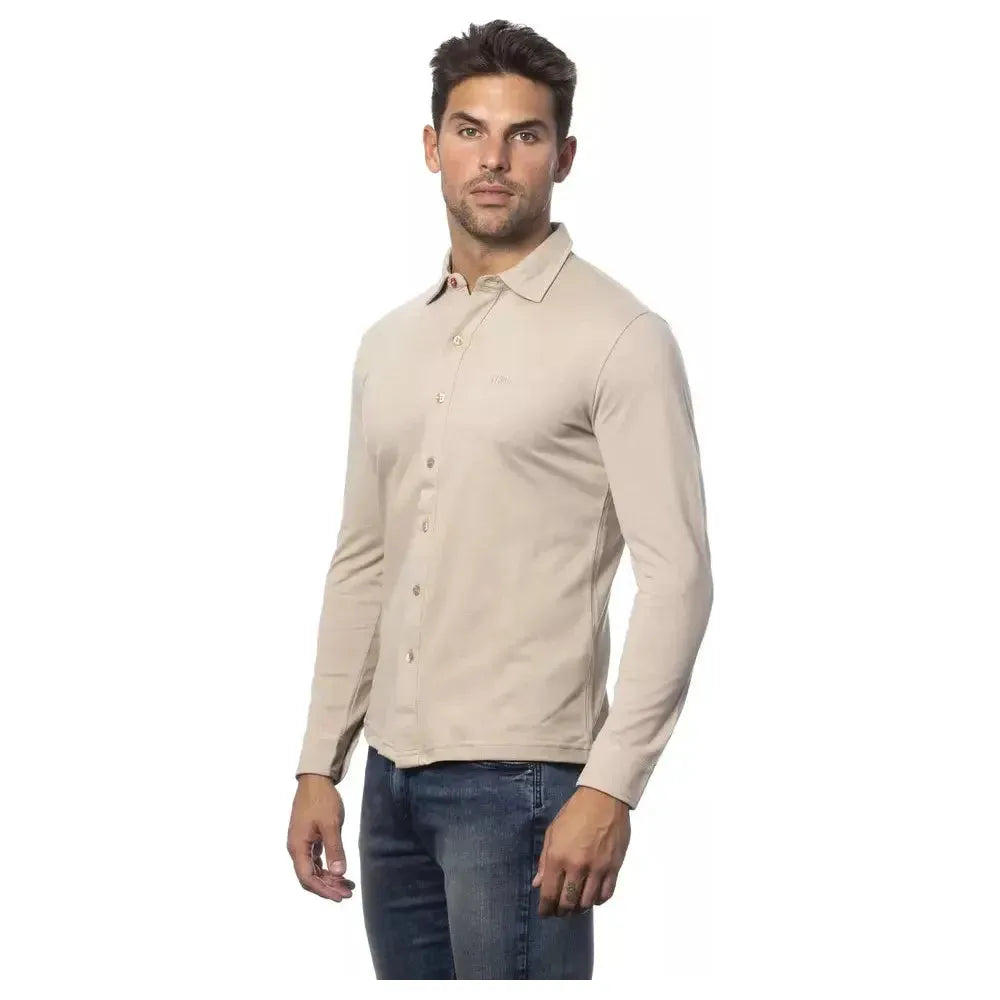 Verri Beige Cotton Men Shirt