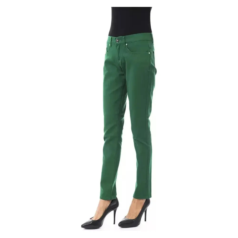 BYBLOS Green Cotton Women Pants