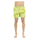 Just Cavalli Green Polyester Men Swimwear Short JU-22580-L