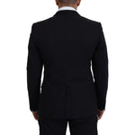 Dolce & Gabbana Black MARTINI Slim Fit Jacket Blazer