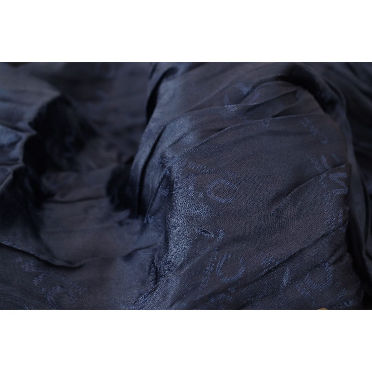 Costume National Blue Silk Shawl Foulard Fringes Scarf