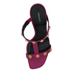 Versace Elegant Purple Calf Leather High Sandals 8054712023743