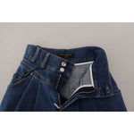Dolce & Gabbana Blue High Waist Denim Cotton Stretch Jeans PAN74231-36