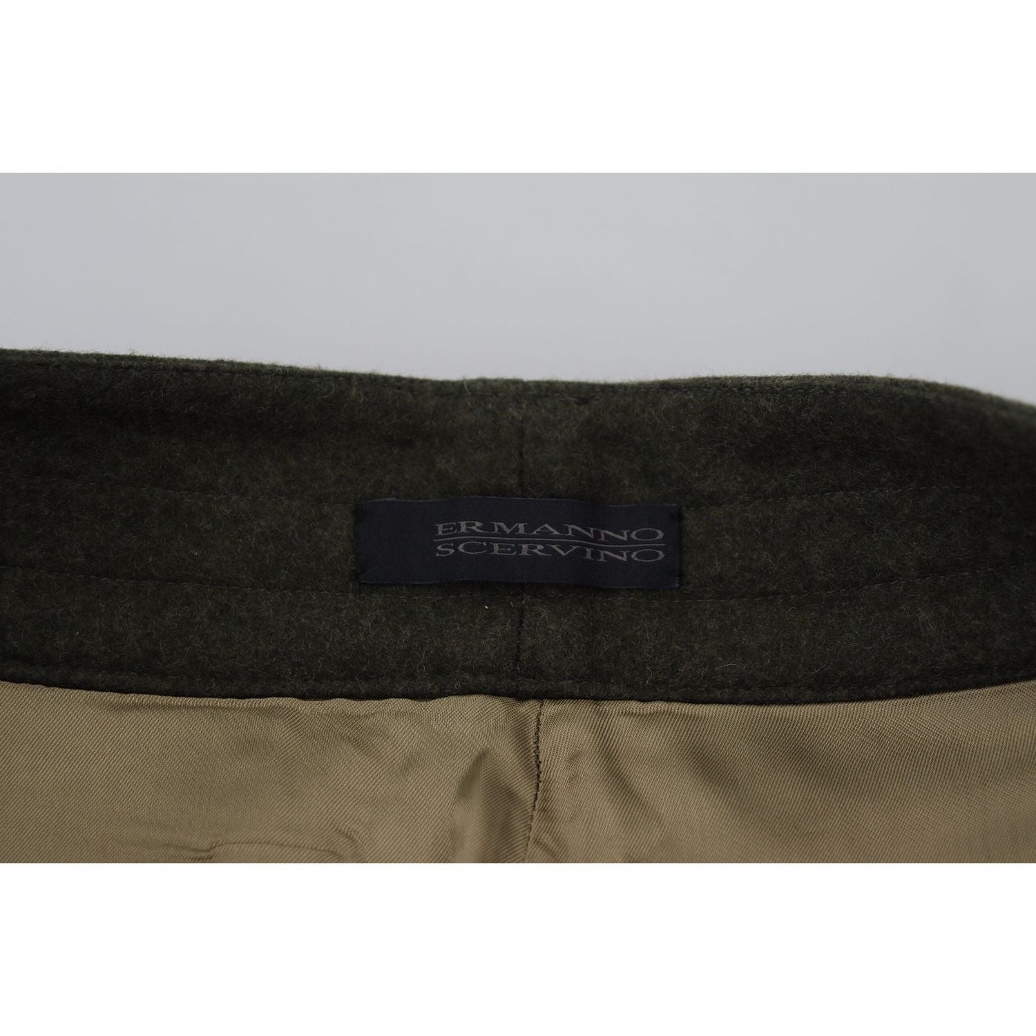 Ermanno Scervino Green Lace Up Leg Women Tapered Pants